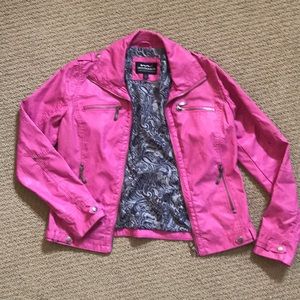 Montanaco Pink faux leather jacket